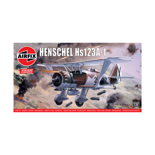 Airfix Vintage Classics Aircraft Henschel Hs123A-1 1:72