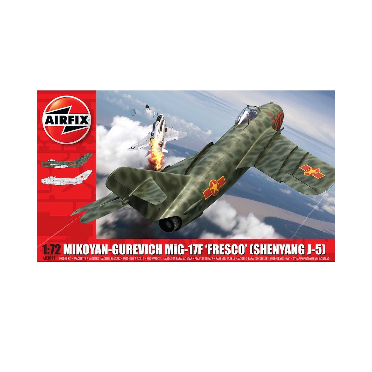 Airfix Aircraft Mikoyan Gurevich Mig 17F 1:72