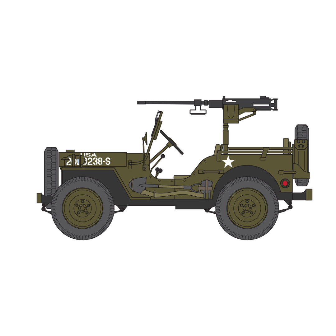 Airfix Gift Set Willys MB Jeep 1:72