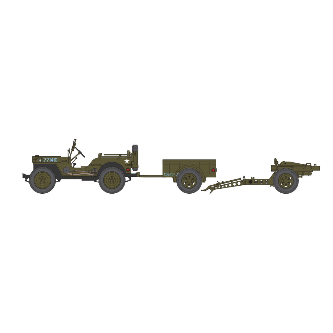 Airfix Gift Set Willys MB Jeep 1:72