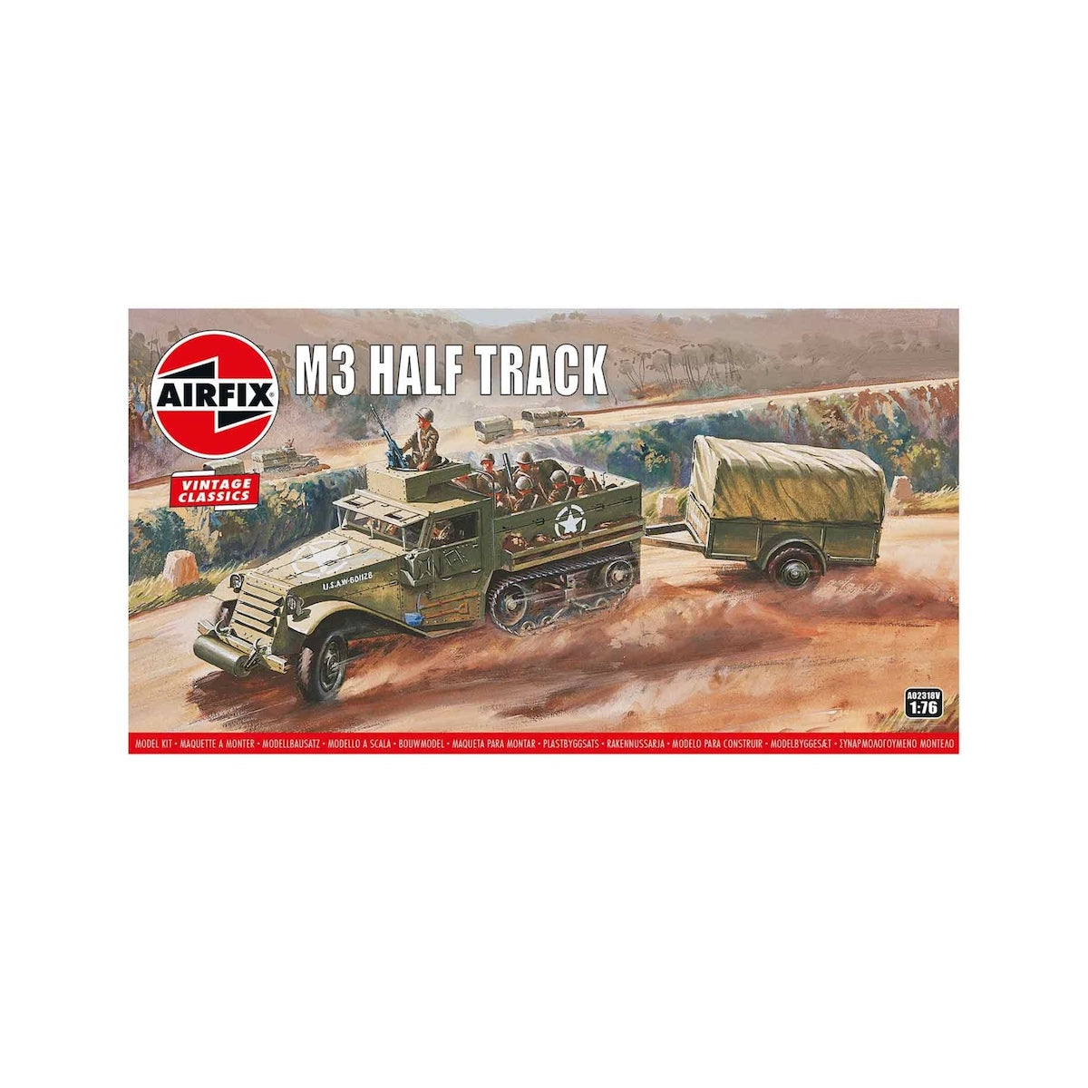 Airfix Military Vehicle M3 Half-Track Vintage Classics 1:76