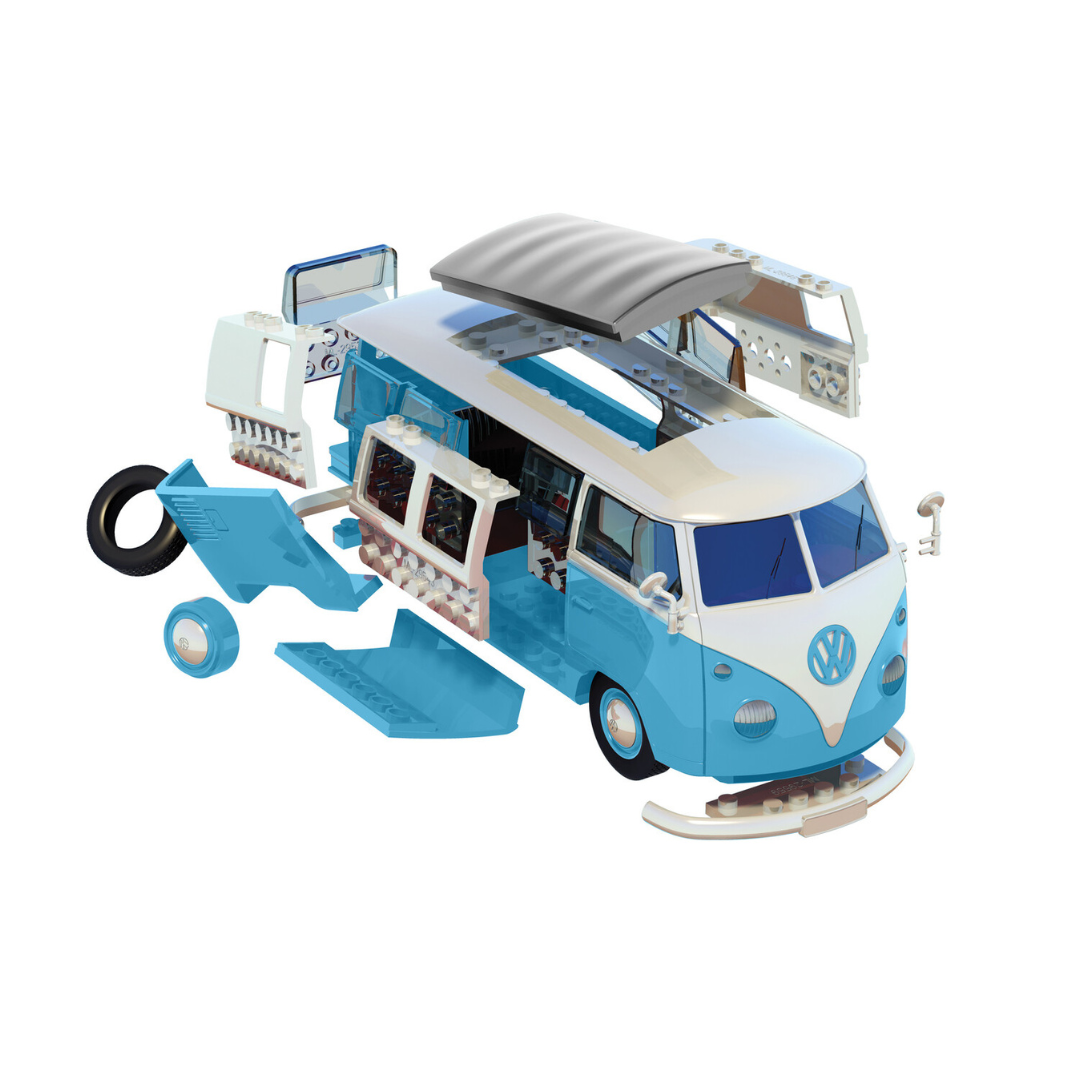 Airfix QUICKBUILD Blue VW Camper Van