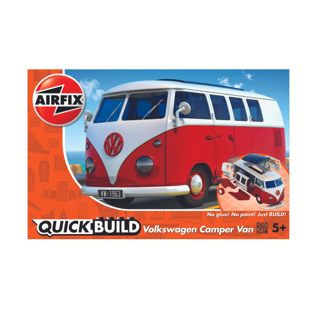 Airfix QUICKBUILD Red VW Camper Van