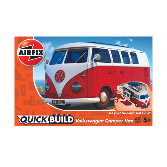 Airfix QUICKBUILD Red VW Camper Van