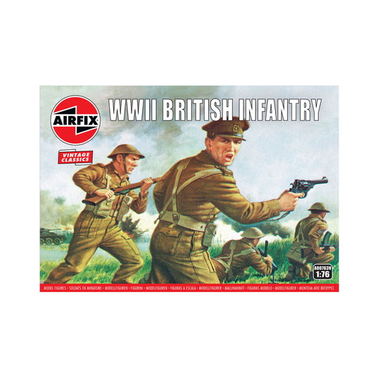 Airfix Figures WWII British Infantry N. Europe Vintage Classics 1:76