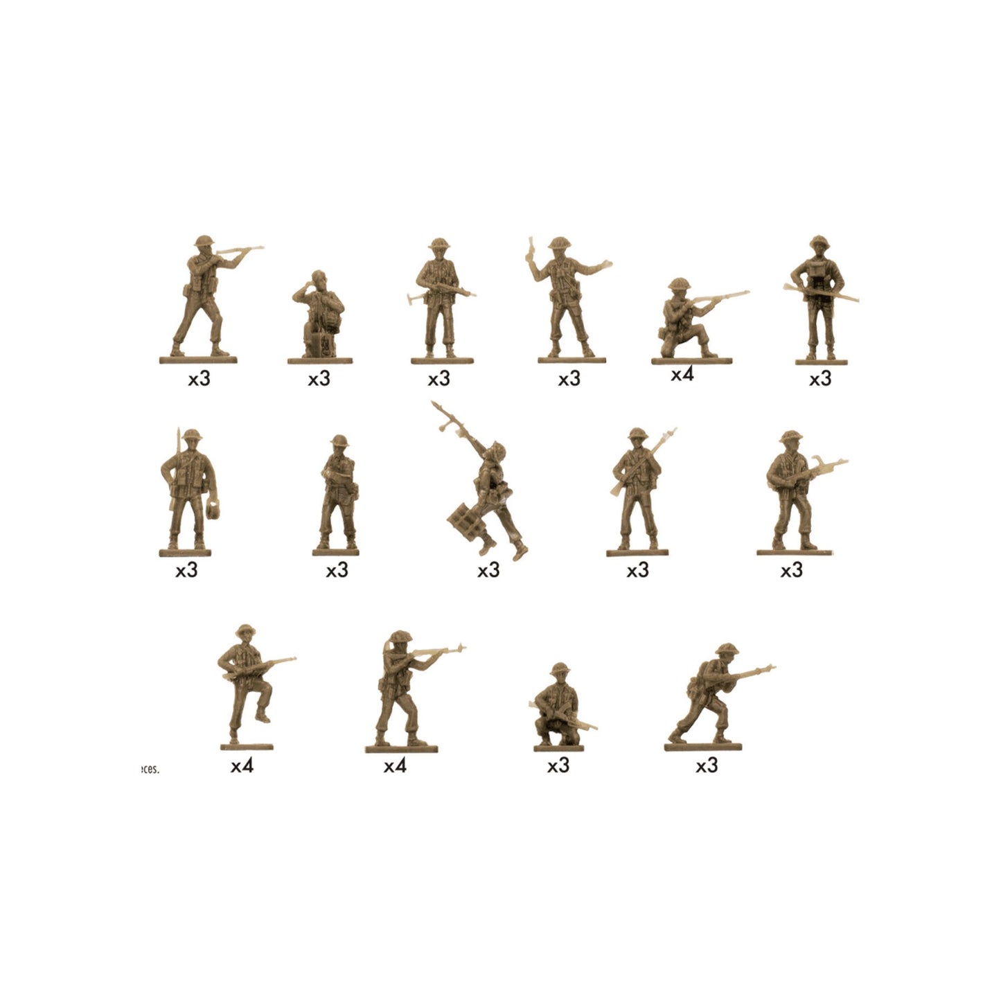 Airfix Figures WWII British Infantry N. Europe Vintage Classics 1:76