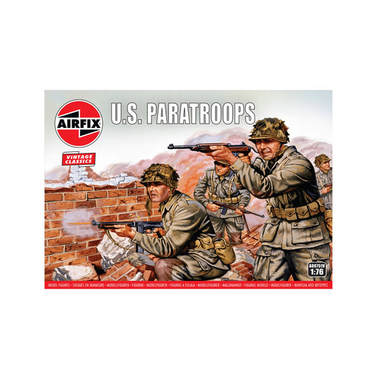 Airfix Figures WWII US Paratroops Vintage Classics 1:76