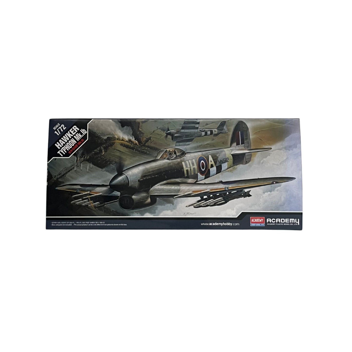Academy model aeroplane kit Hawker Typhoon Mk.Ib 1:72