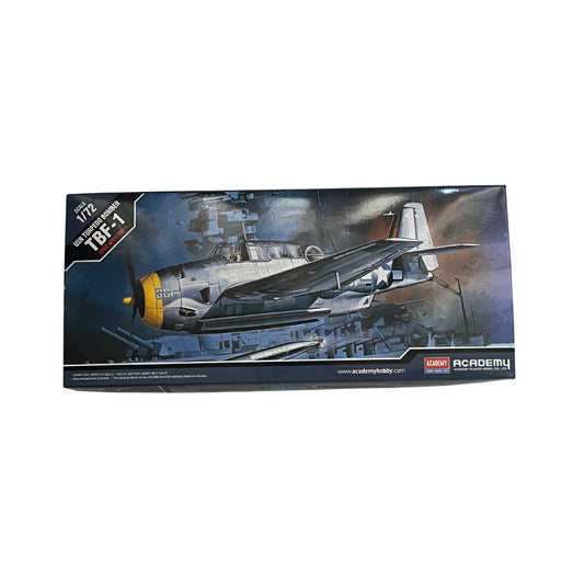 Academy aeroplane model kit USN Torpedo Bomber TBF-1 1:72