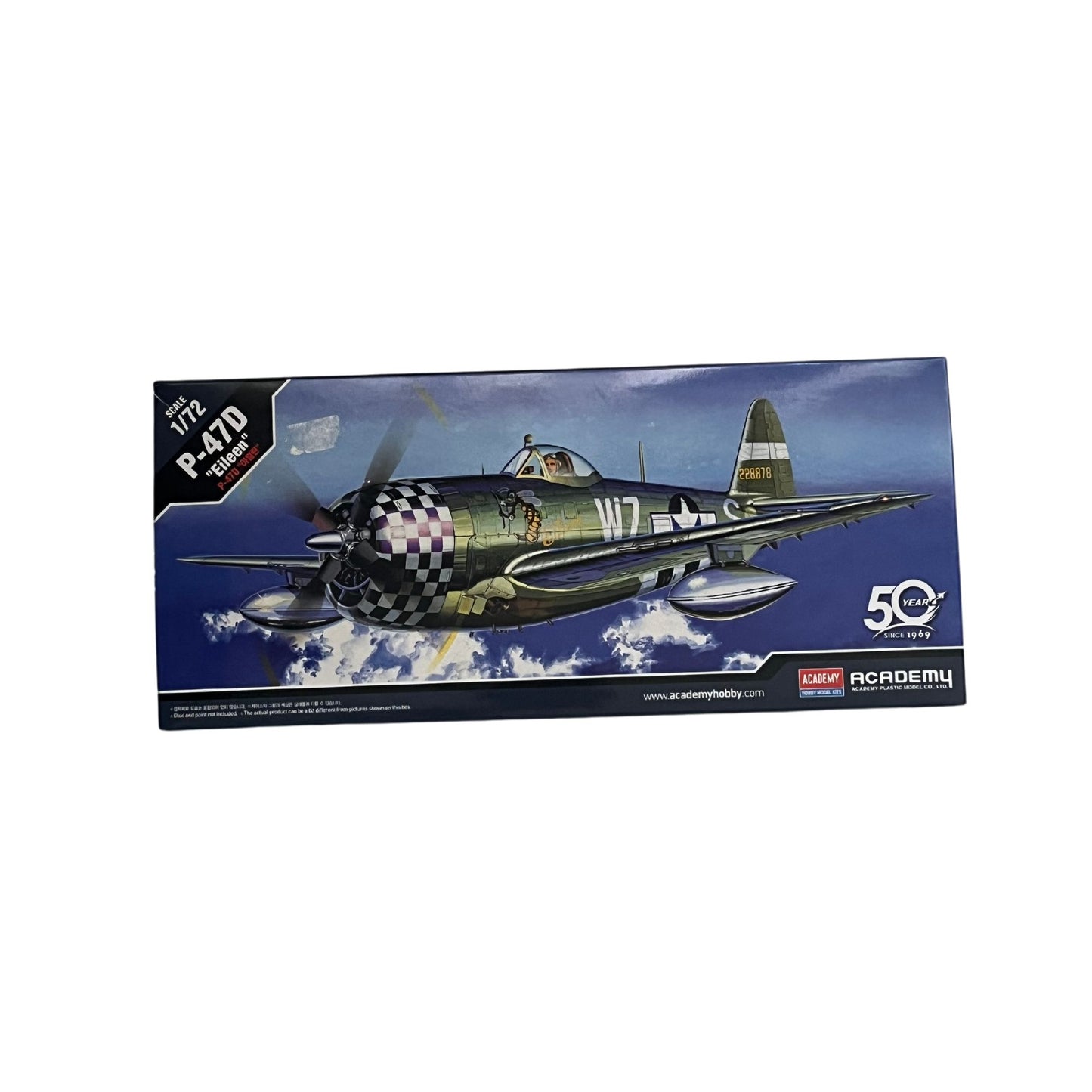 Academy model aeroplane kit P-47D "Eileen" 1:72