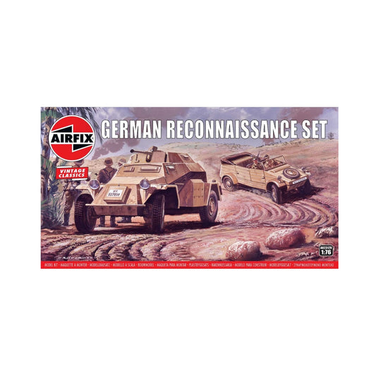Airfix Military Vehicle German Reconnaissance Set Vintage Classics 1:76