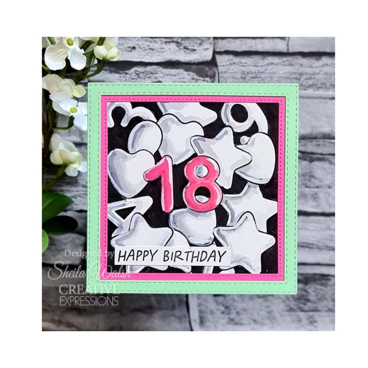 Jane's Doodles Balloons Clear Stamp Set