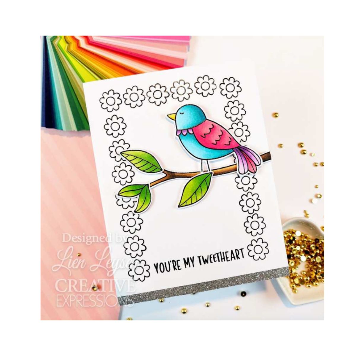 Jane's Doodles Birdsong Blooms Clear Stamp Set