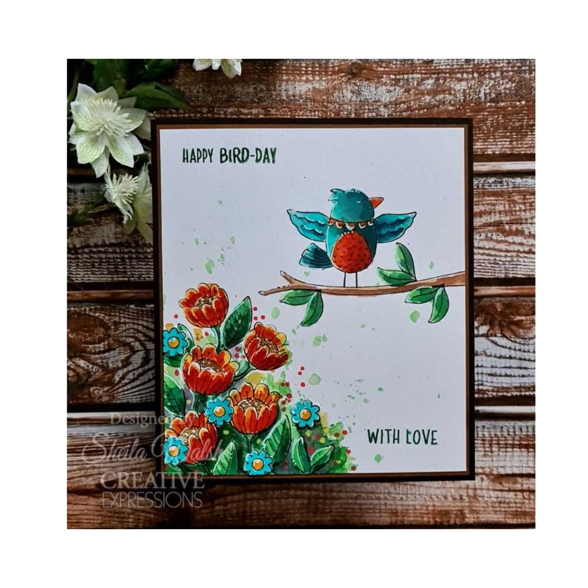 Jane's Doodles Birdsong Blooms Clear Stamp Set