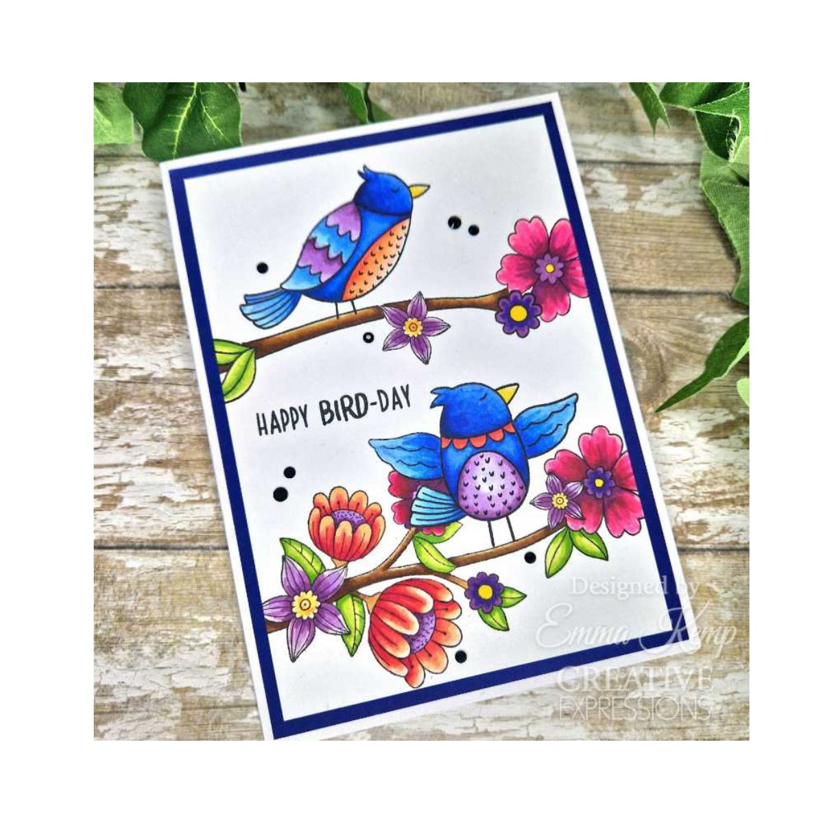 Jane's Doodles Birdsong Blooms Clear Stamp Set
