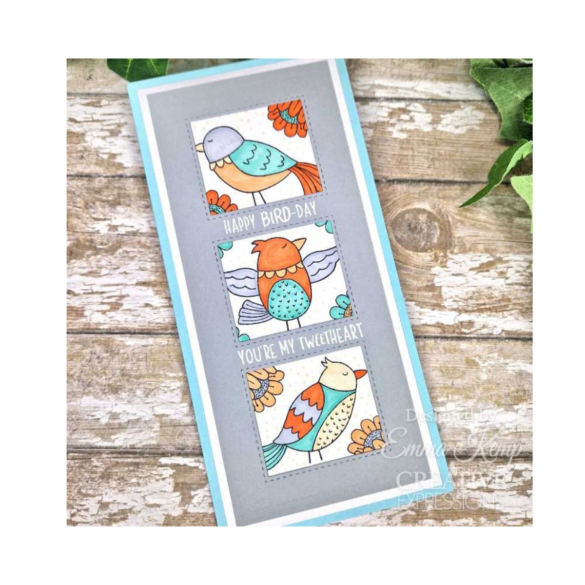 Jane's Doodles Birdsong Blooms Clear Stamp Set