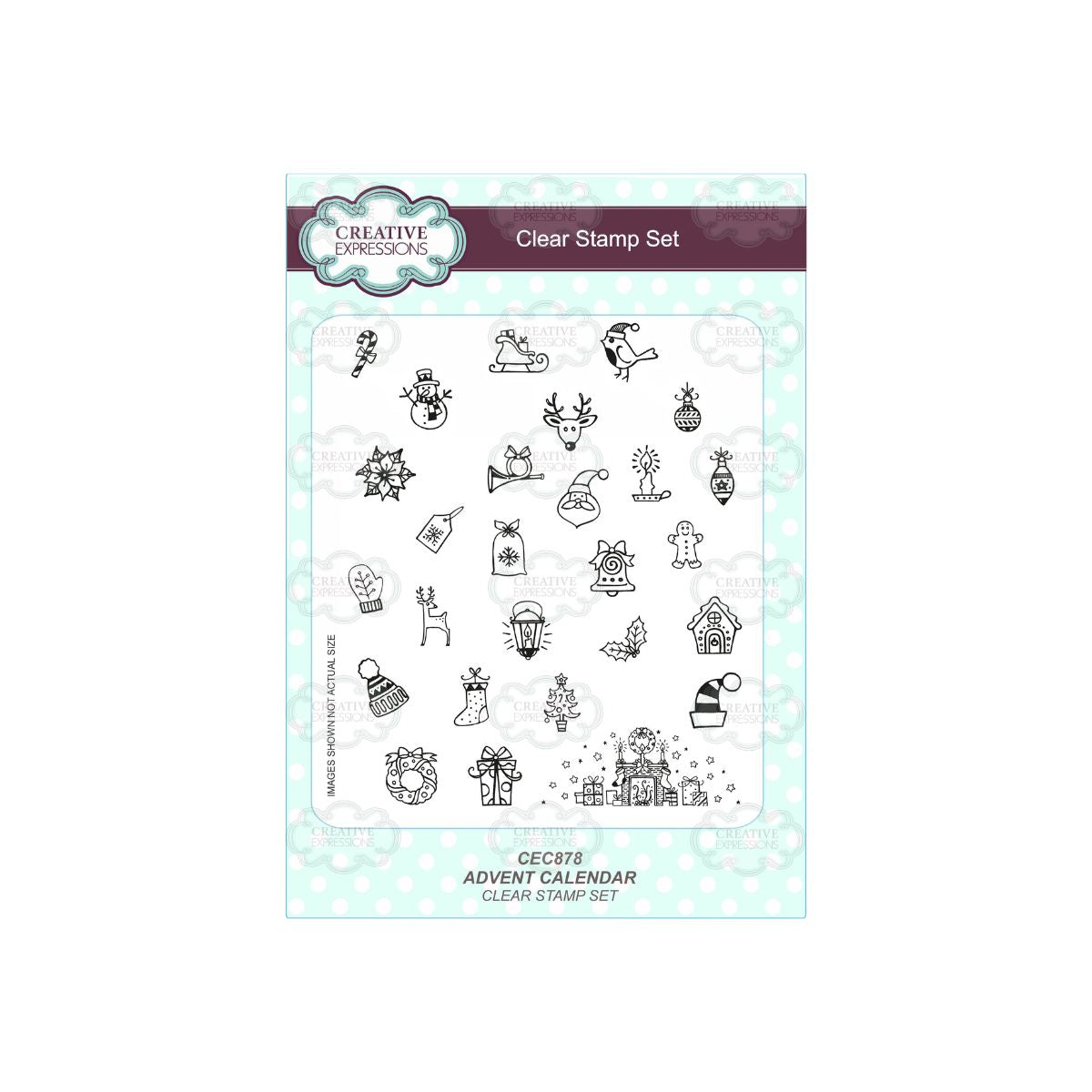 Creative Expressions Advent Calendar Stamp Set