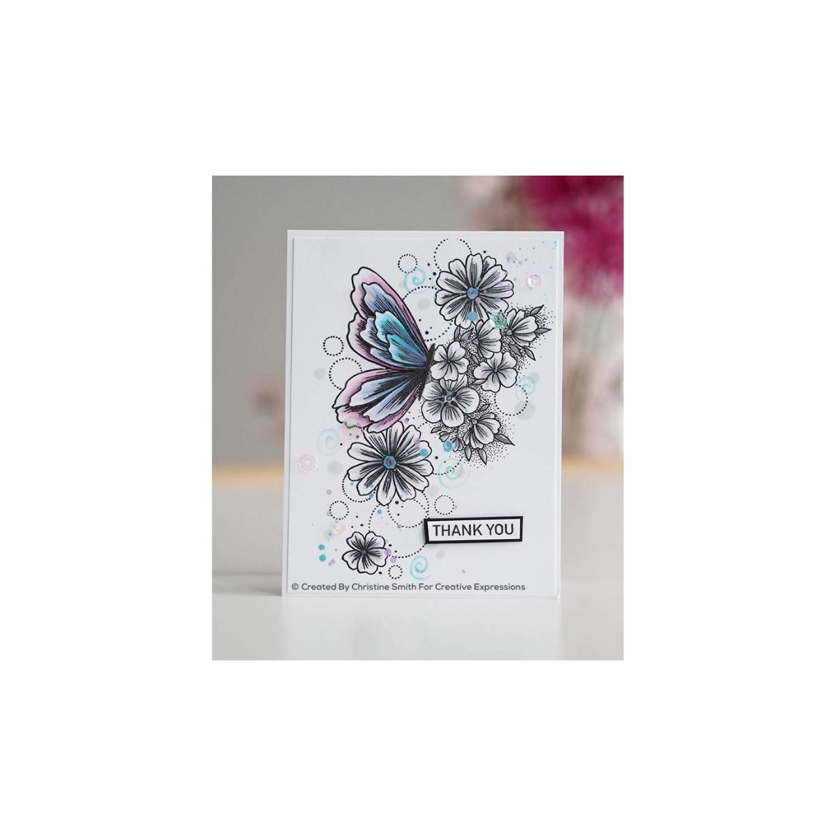 Creative Expressions Butterfly Blooms Sample Card