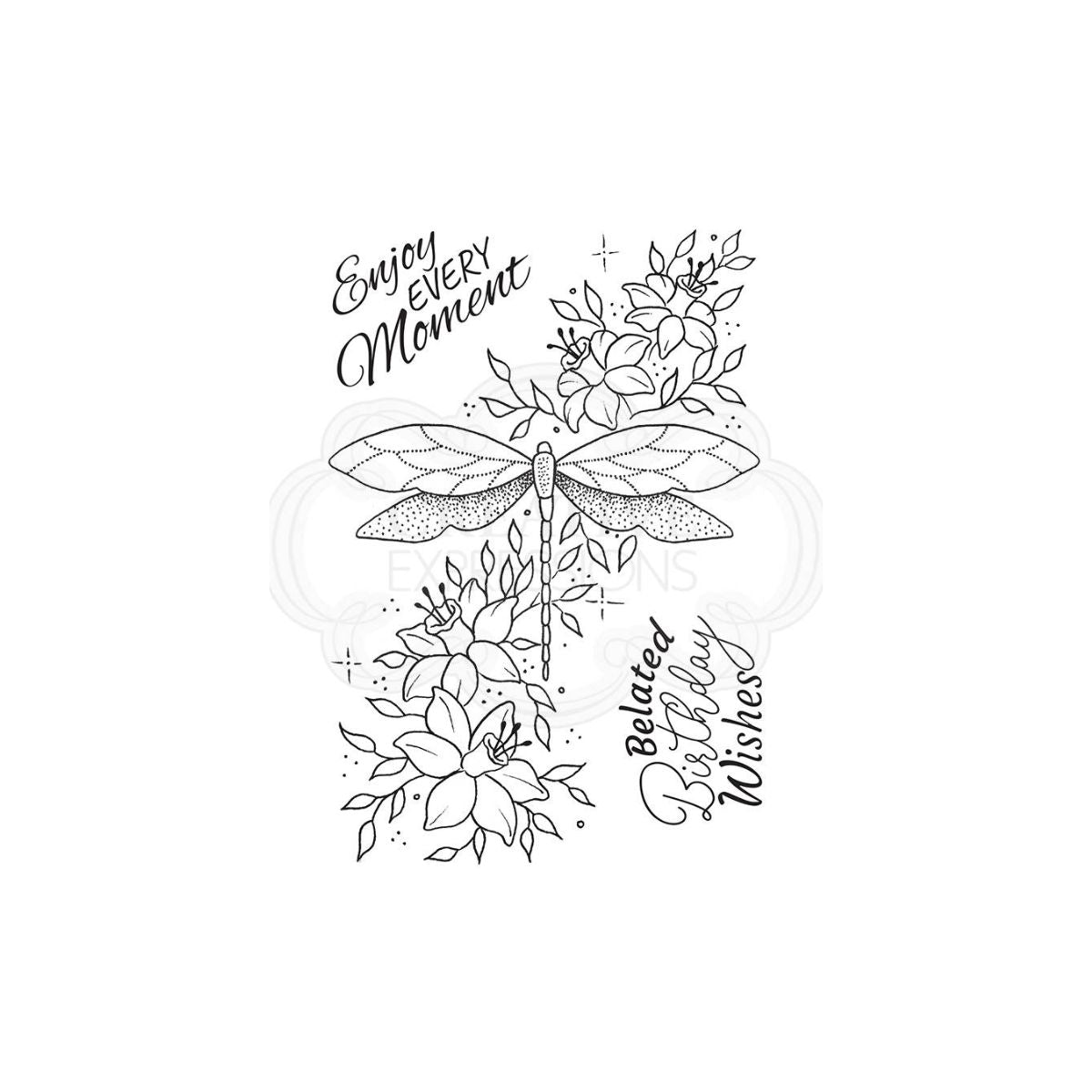 Creative Expressions Dragonfly Delight Clear Stamp