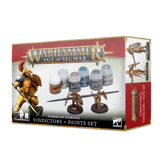 Stormcast Eternals Vindictors + Paints Set, Warhammer Age of Sigmar