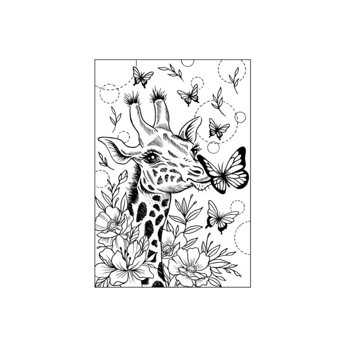 Giraffe Kisses Clear Stamp Set
