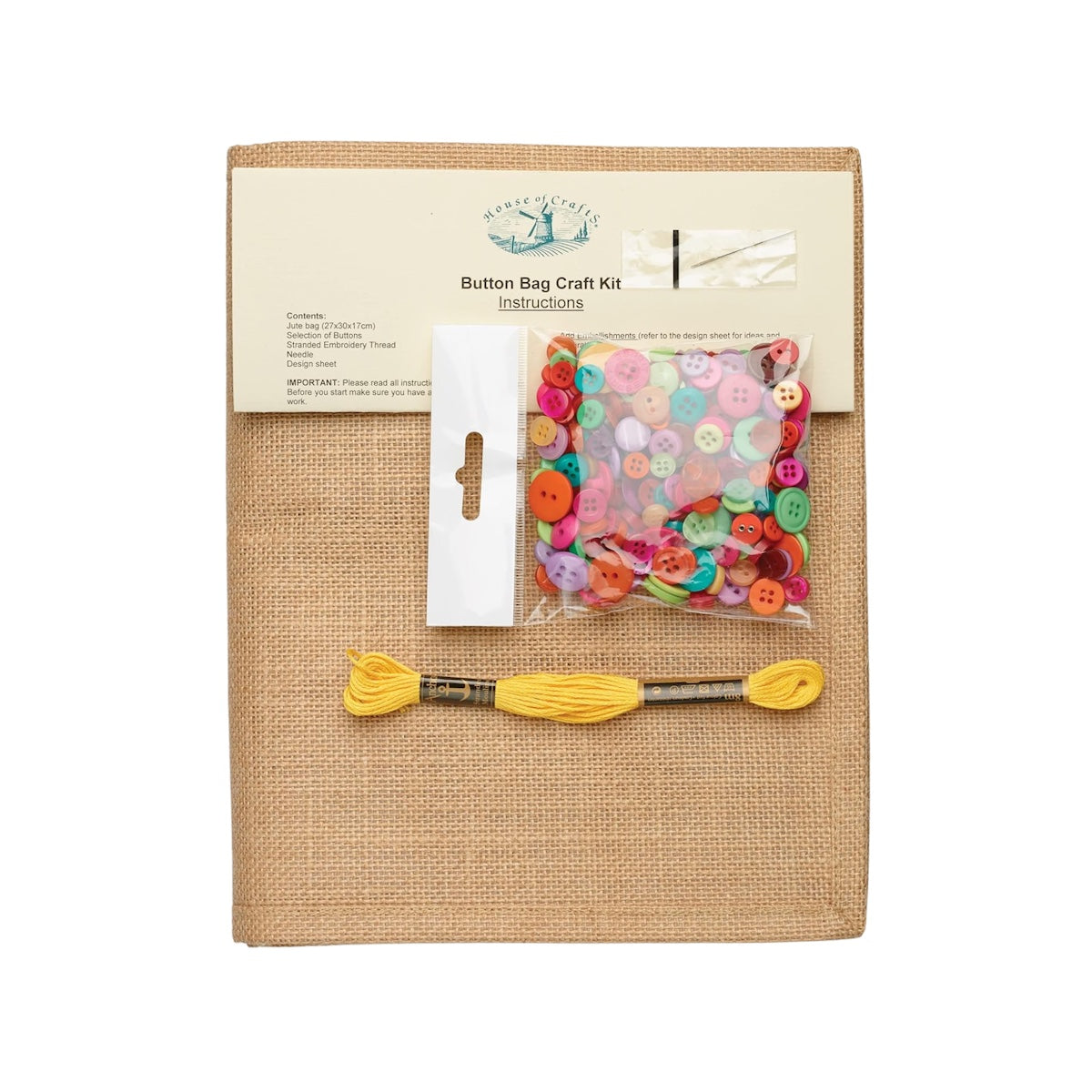 Button Bag Craft Kit