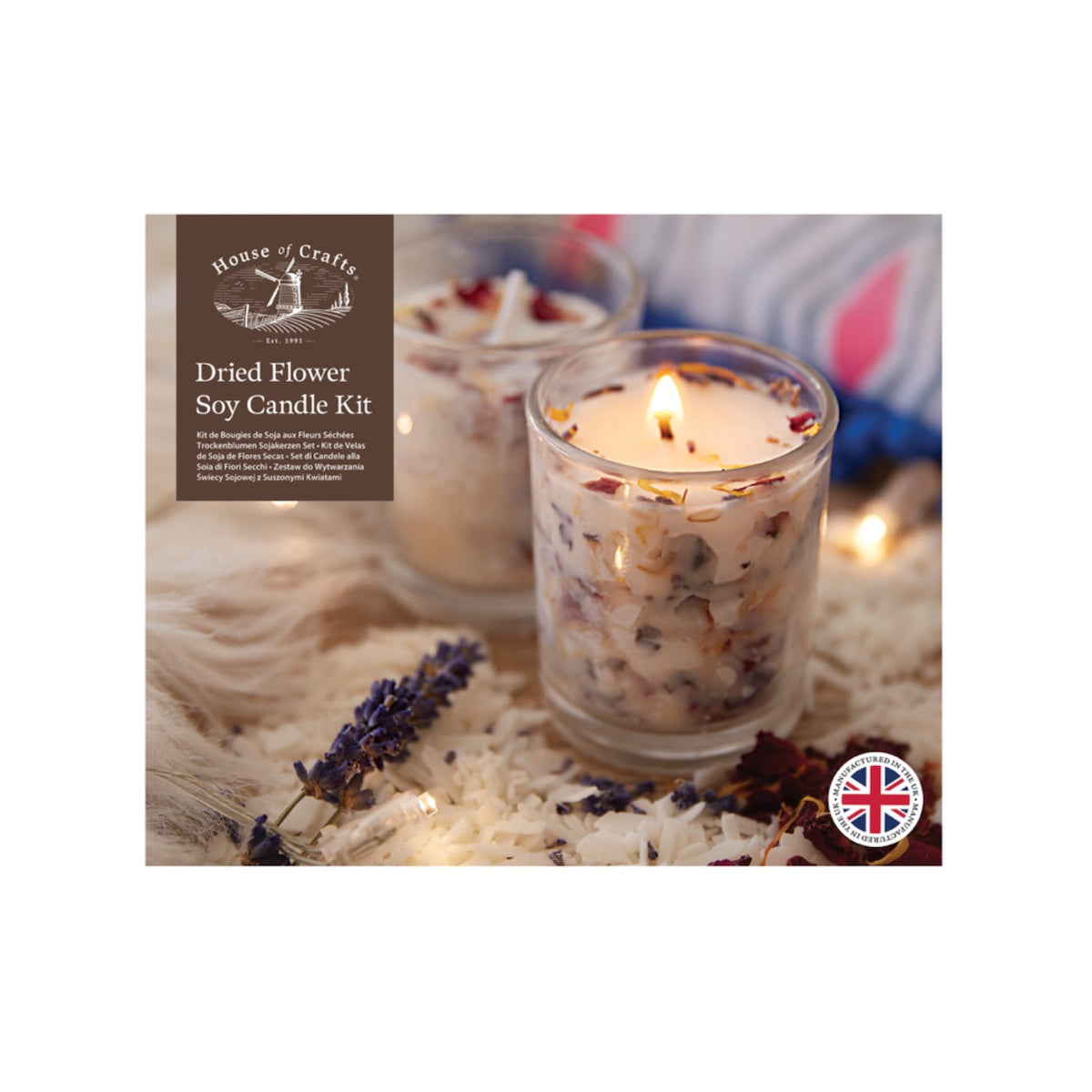 Dried Flower Soy Candle Kit