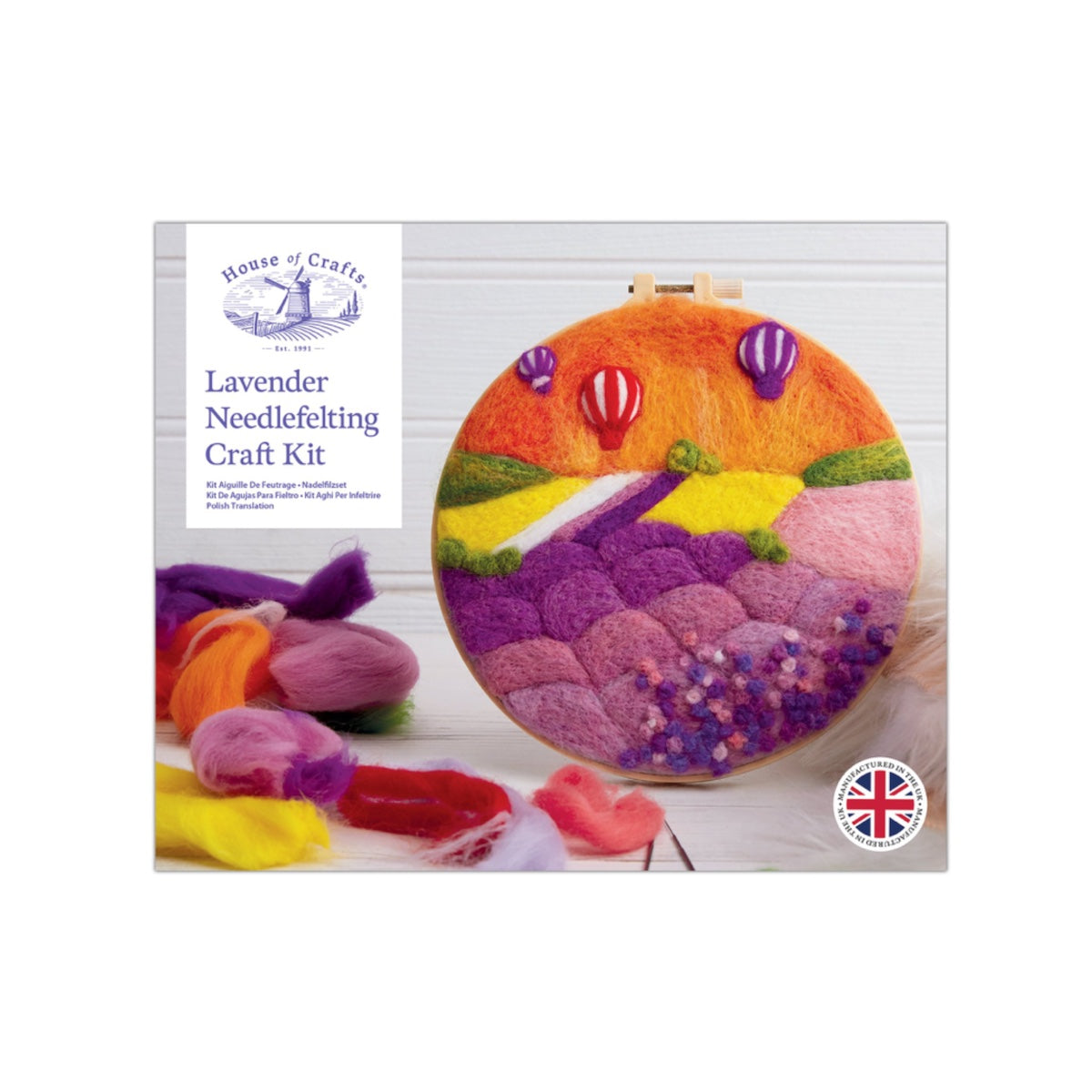 Lavender Needle Felting Craft Kit