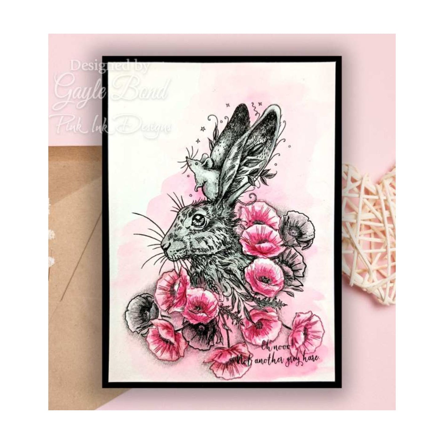 Hare Grylls Pink Ink Designs sample card 1