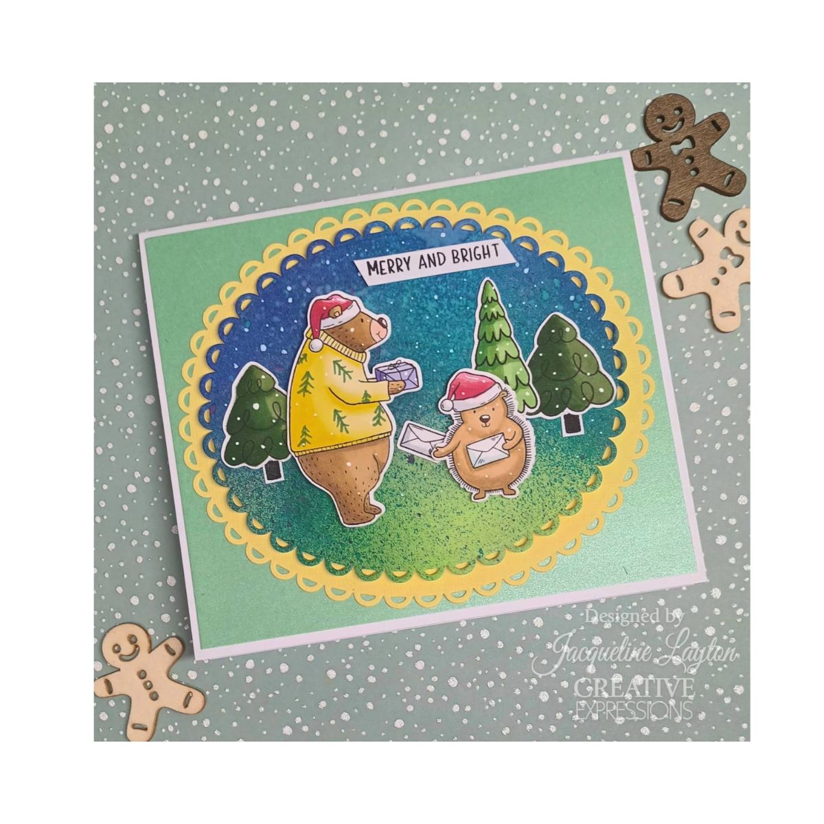 Jane's Doodles Holiday Cheer Clear Stamp Set