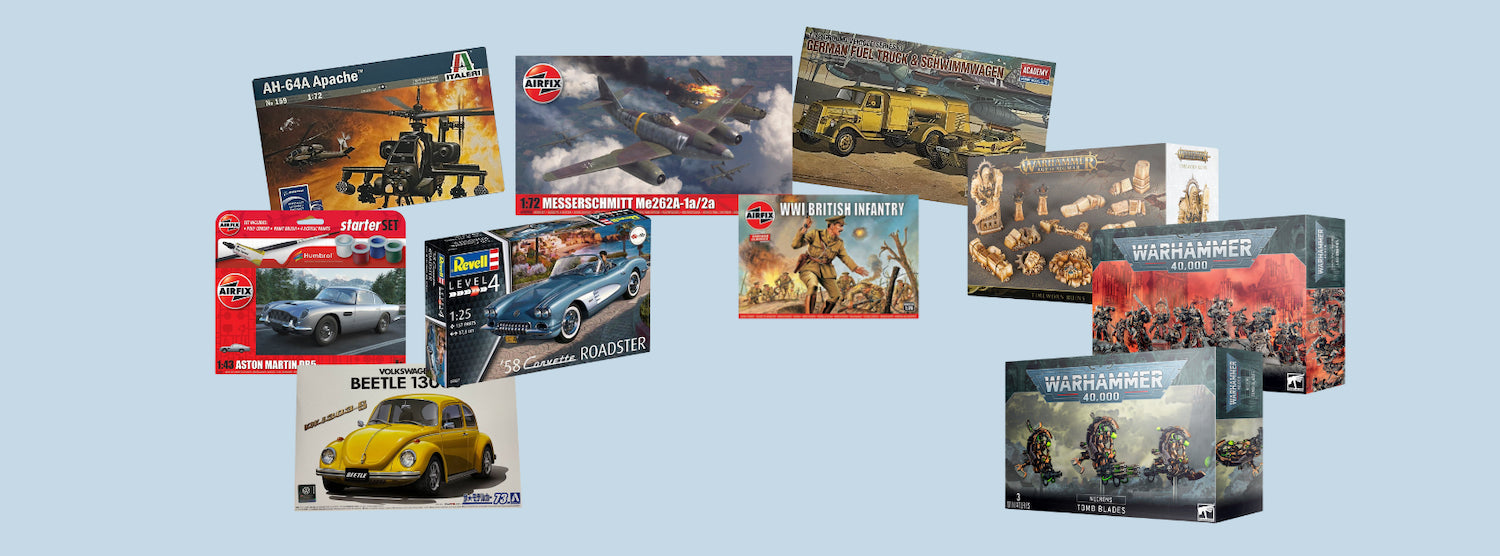 Airfix, Revell, Warhammer kits and miniatures
