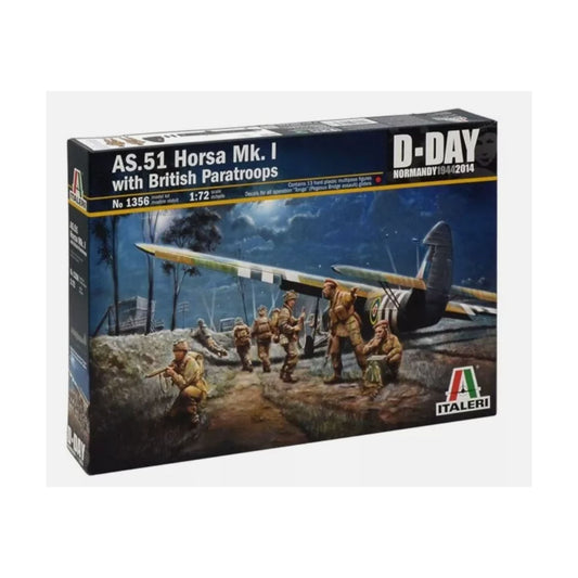 Italeri Aircraft AS.51 Horsa Mk.1 with British Paratroops 1:72