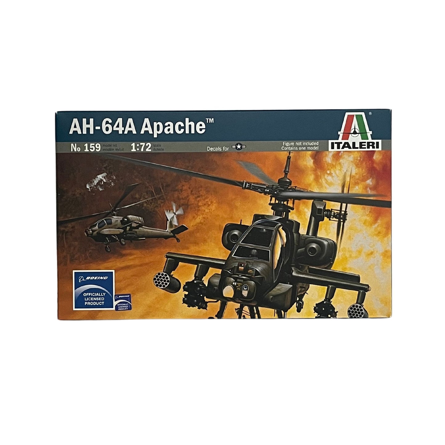 Italeri model helicopter kit AH-64A Apache 1:72