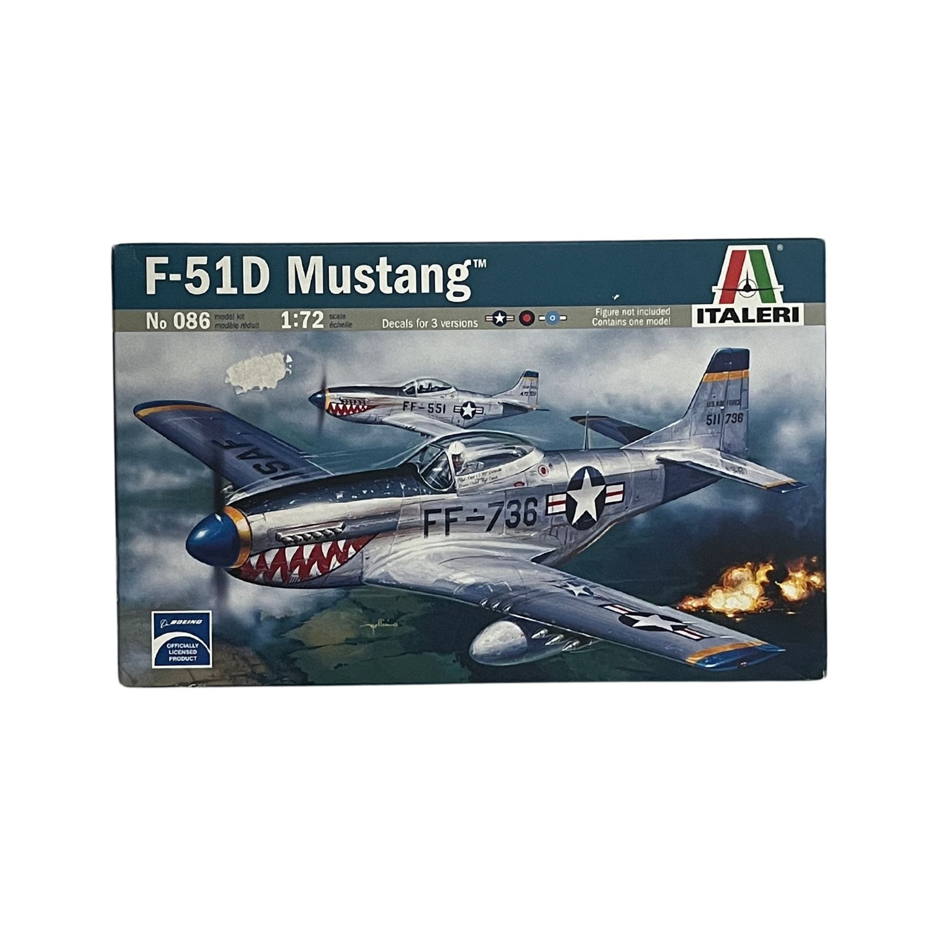 Italeri model aeroplane kit F-51D Mustang 1:72