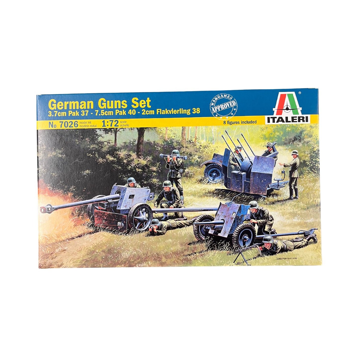 Italeri no. 7026 German guns set plastic model kit 1:72