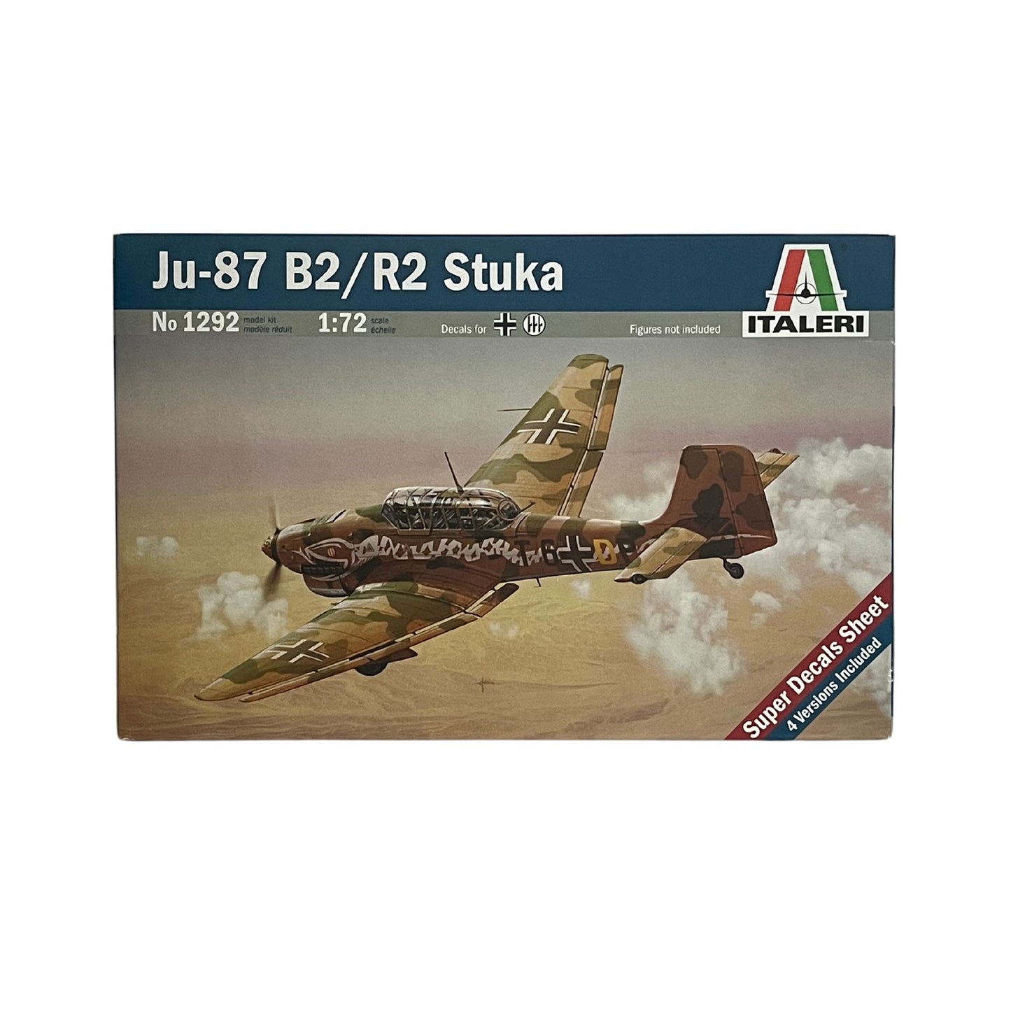 Italeri aeroplane model kit Ju-87 B2/R2 Stuka 1:72
