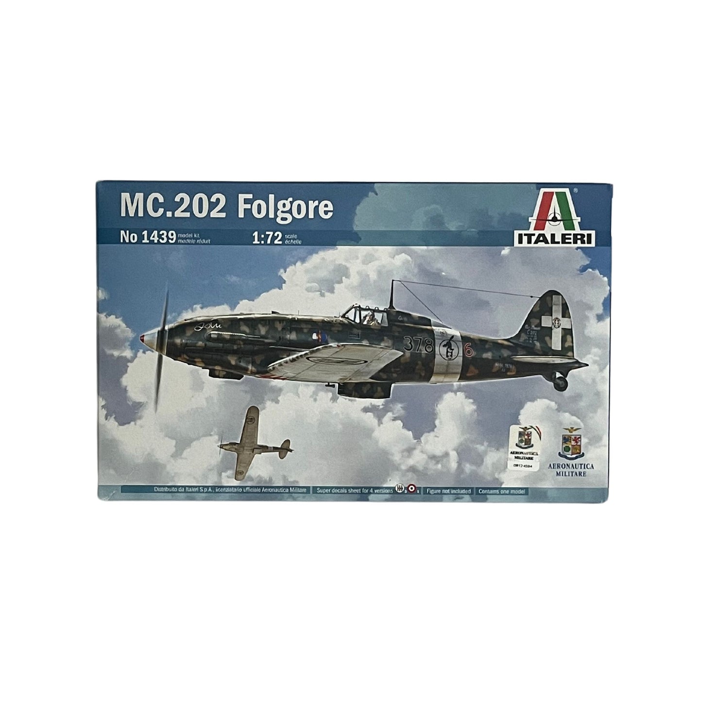 Italeri aeroplane model kit MC.202 Folgore 1:72