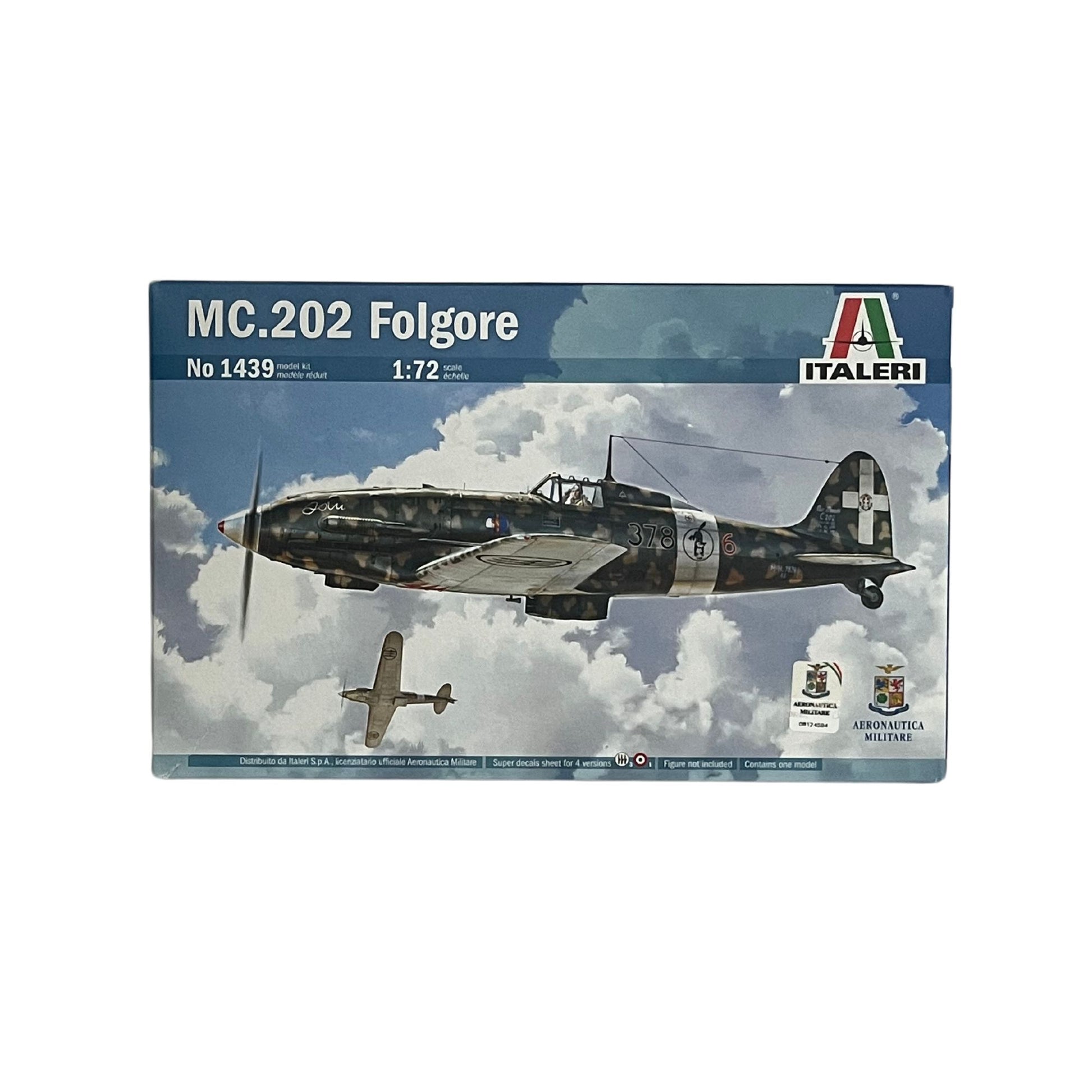 Italeri aeroplane model kit MC.202 Folgore 1:72