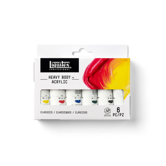 Liquitex Heavy Body Acrylic 6 x 22ml classics tube set