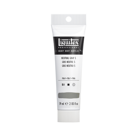 Liquitex Professional Heavy Body Acrylic 59ml - Neutral Gray 5