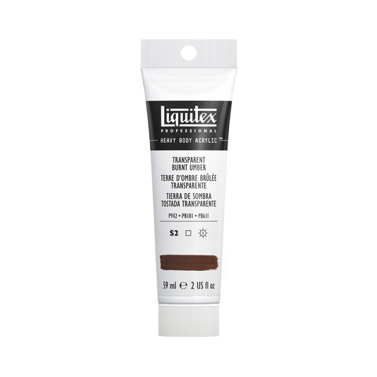Liquitex Professional Heavy Body Acrylic 59ml - Transparent Burnt Umber