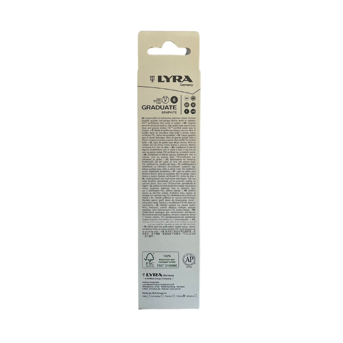 Lyra Graduate Graphite Pencils (6 in box)