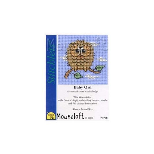 Stitchlets Baby Owl Cross Stitch Kit