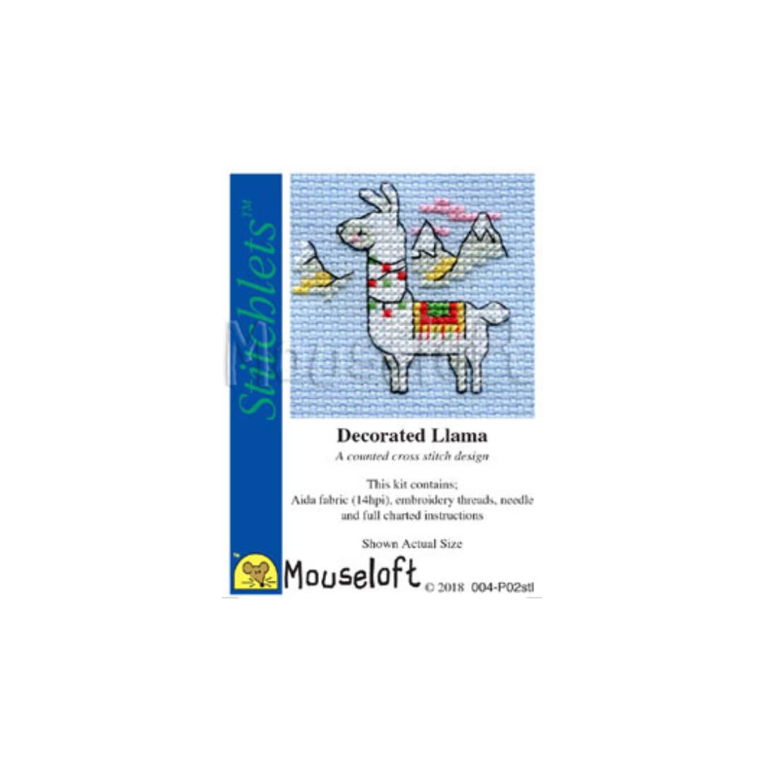 Stitchlets Decorated Llama Cross Stitch Kit