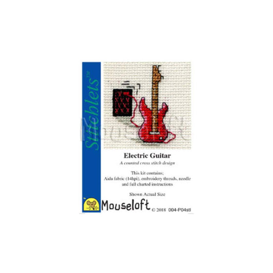 Stitchlets Electric Guitar Cross Stitch Kit
