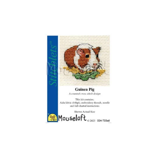 Stitchlets Guinea Pig Mini Cross Stitch Kit