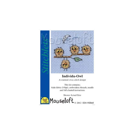 Stitchlets Individu-Owl Mini Cross Stitch Kit