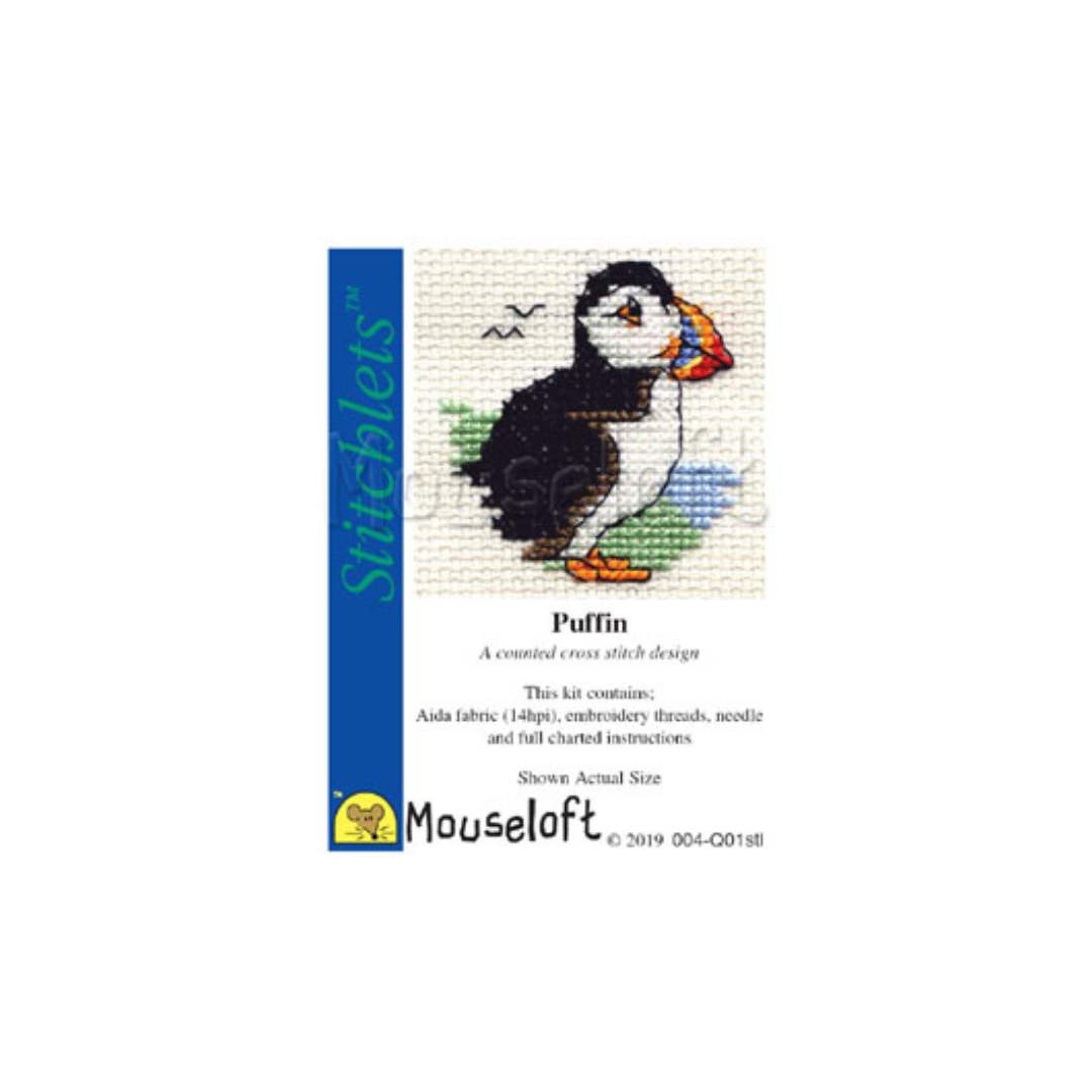 Stitchlets Puffin Cross Stitch Kit