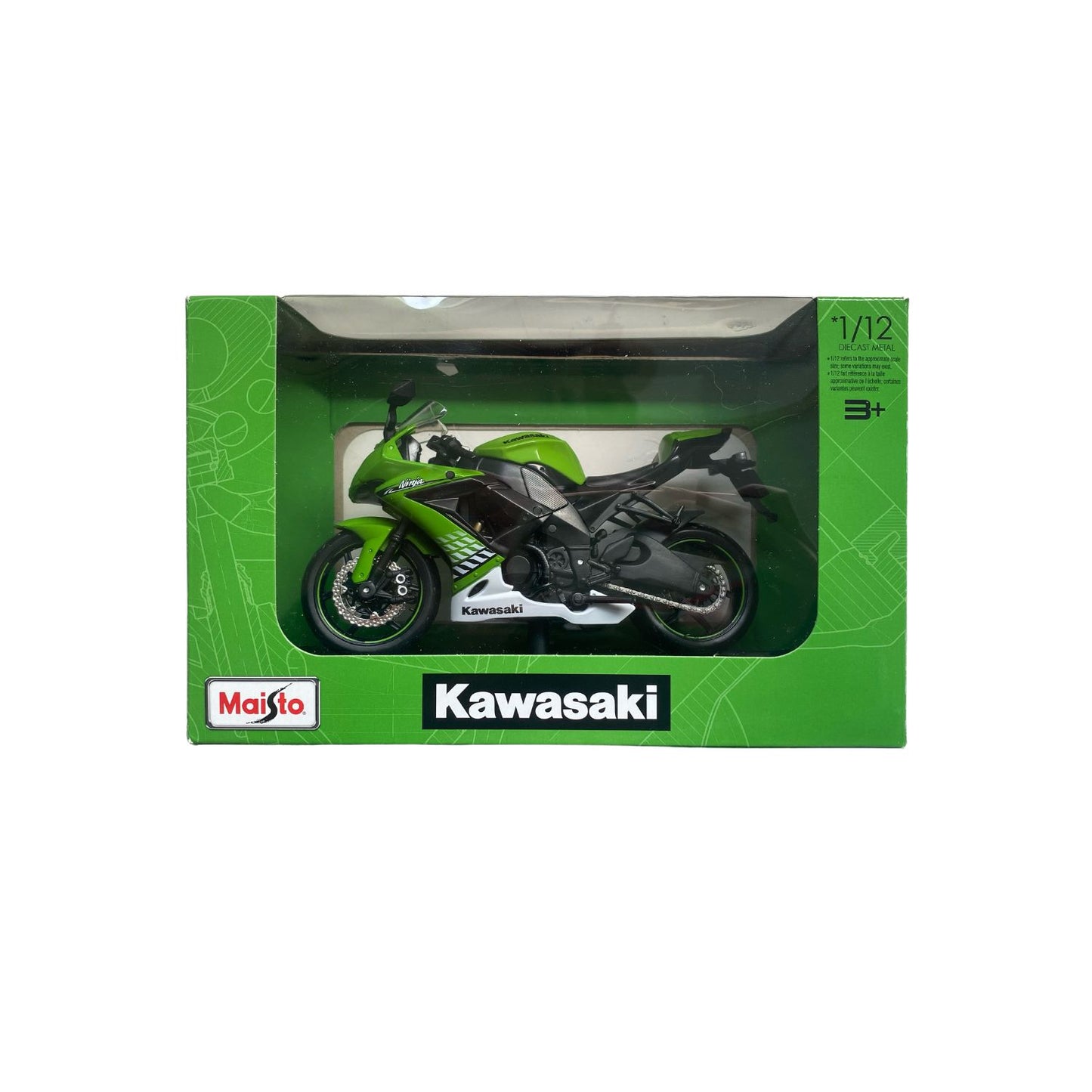 Maisto Kawasaki Motorbike Model ZX-10R Diecast Metal