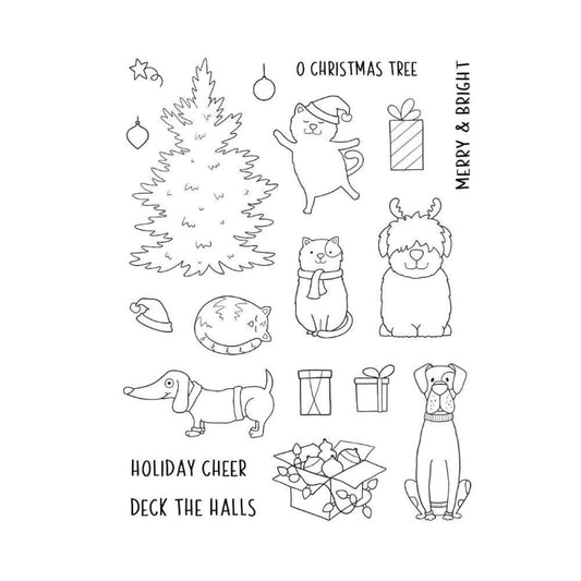 Jane's Doodles O Christmas Tree Clear Stamp Set